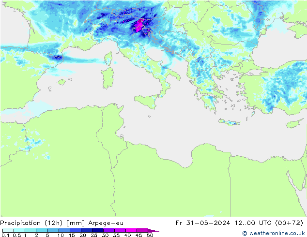 opad (12h) Arpege-eu pt. 31.05.2024 00 UTC