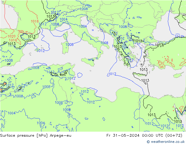 ciśnienie Arpege-eu pt. 31.05.2024 00 UTC