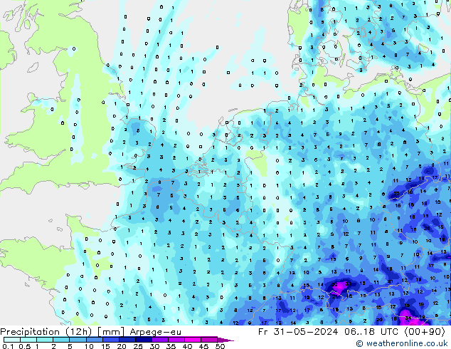 opad (12h) Arpege-eu pt. 31.05.2024 18 UTC