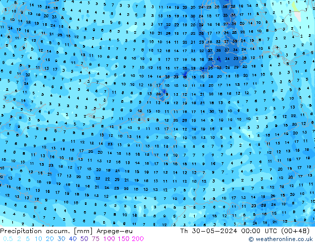 Nied. akkumuliert Arpege-eu Do 30.05.2024 00 UTC