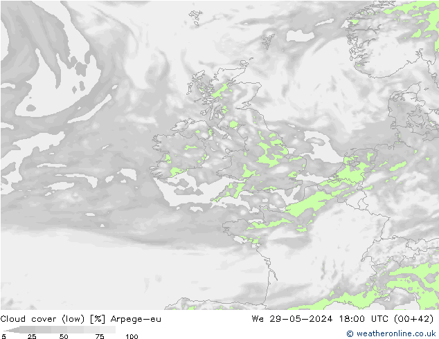 Nubes bajas Arpege-eu mié 29.05.2024 18 UTC