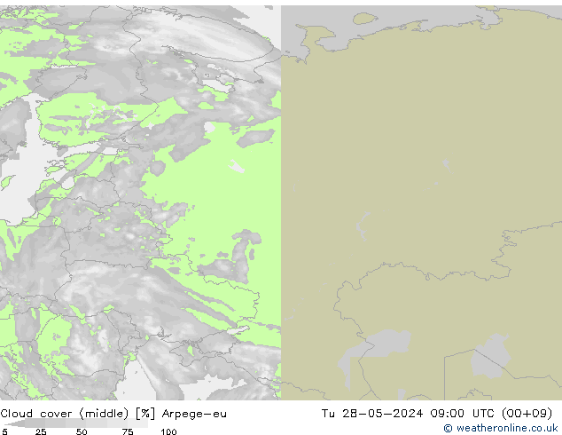 Nubes medias Arpege-eu mar 28.05.2024 09 UTC