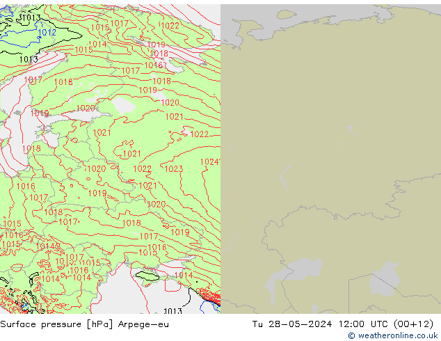 Luchtdruk (Grond) Arpege-eu di 28.05.2024 12 UTC