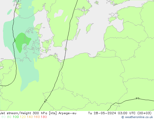 Jet Akımları Arpege-eu Sa 28.05.2024 03 UTC