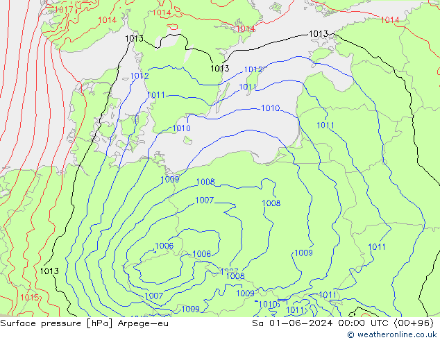 pressão do solo Arpege-eu Sáb 01.06.2024 00 UTC