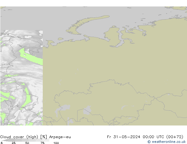 облака (средний) Arpege-eu пт 31.05.2024 00 UTC