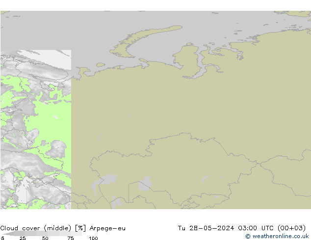 Bewolking (Middelb.) Arpege-eu di 28.05.2024 03 UTC