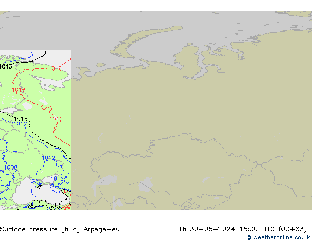 Yer basıncı Arpege-eu Per 30.05.2024 15 UTC