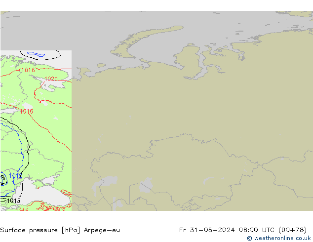 pressão do solo Arpege-eu Sex 31.05.2024 06 UTC