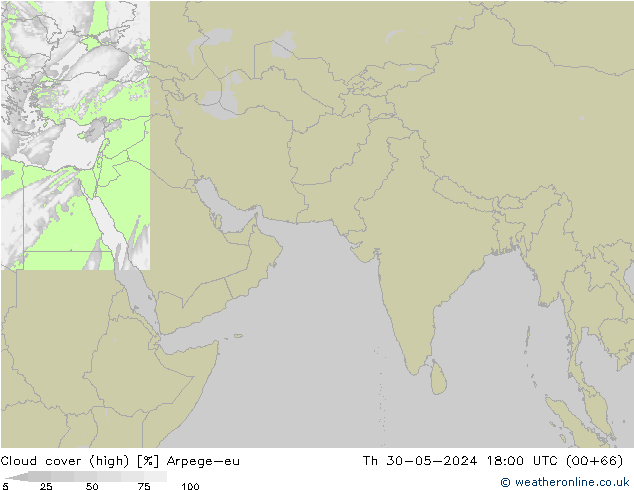 Bewolking (Hoog) Arpege-eu do 30.05.2024 18 UTC