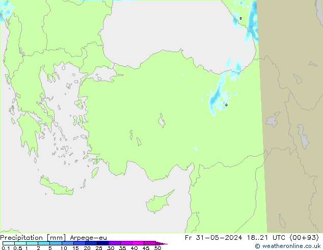 осадки Arpege-eu пт 31.05.2024 21 UTC