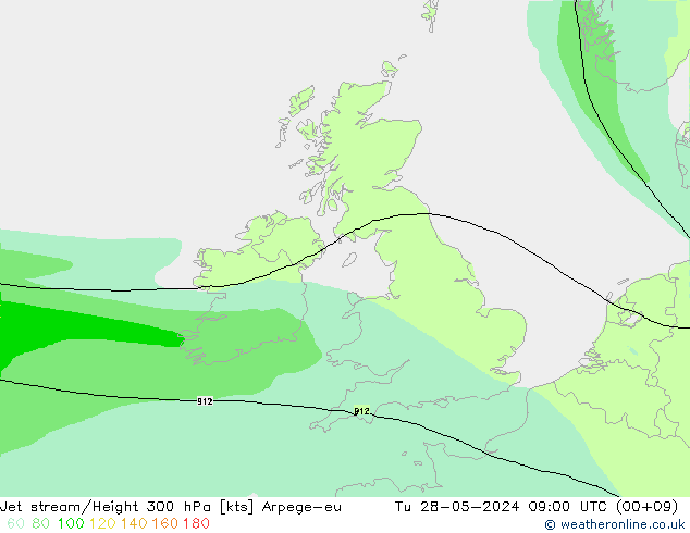 Prąd strumieniowy Arpege-eu wto. 28.05.2024 09 UTC