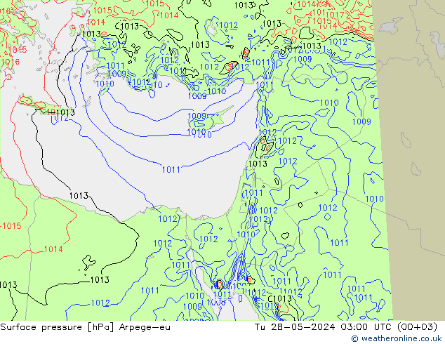 ciśnienie Arpege-eu wto. 28.05.2024 03 UTC