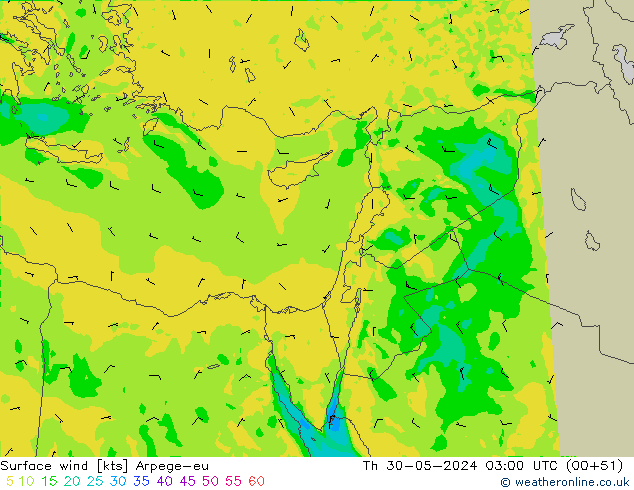  10 m Arpege-eu  30.05.2024 03 UTC