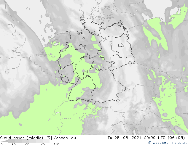 Bulutlar (orta) Arpege-eu Sa 28.05.2024 09 UTC