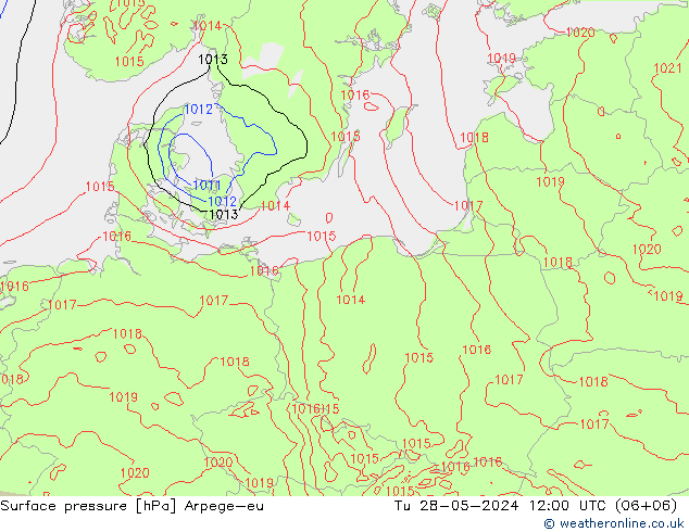 pression de l'air Arpege-eu mar 28.05.2024 12 UTC