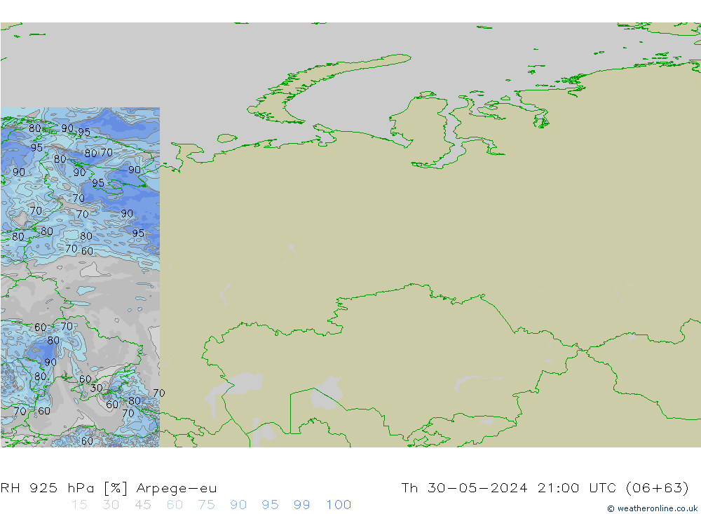 RV 925 hPa Arpege-eu do 30.05.2024 21 UTC