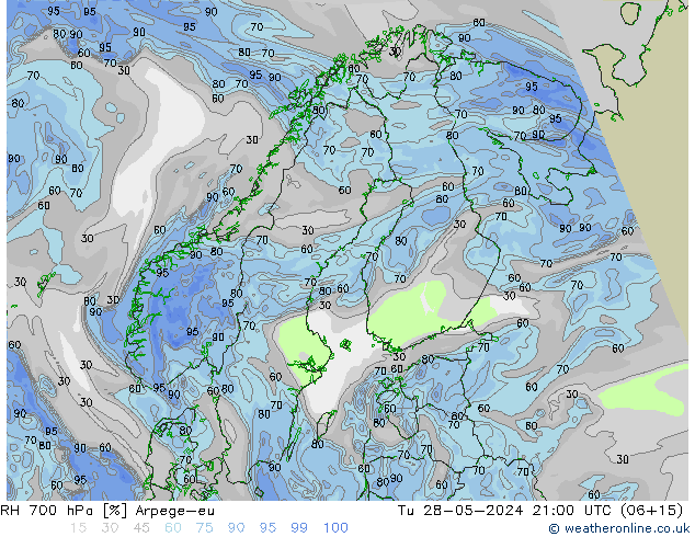 RV 700 hPa Arpege-eu di 28.05.2024 21 UTC