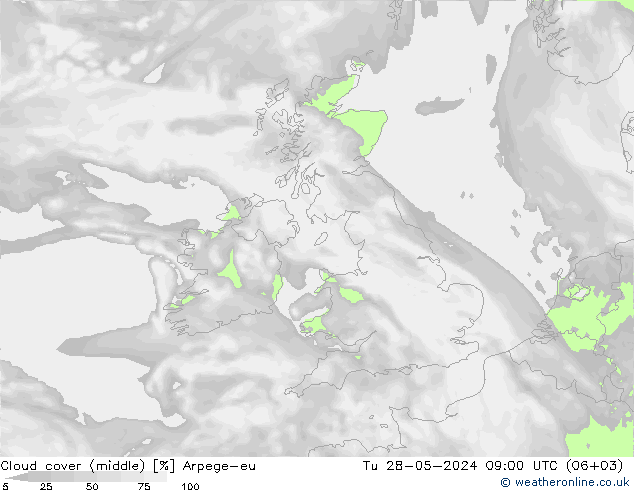 Nubi medie Arpege-eu mar 28.05.2024 09 UTC