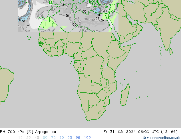 RV 700 hPa Arpege-eu vr 31.05.2024 06 UTC