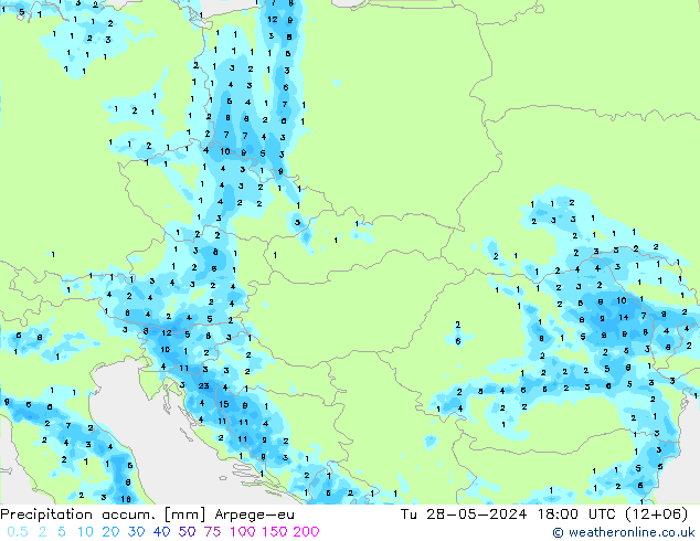 Nied. akkumuliert Arpege-eu Di 28.05.2024 18 UTC