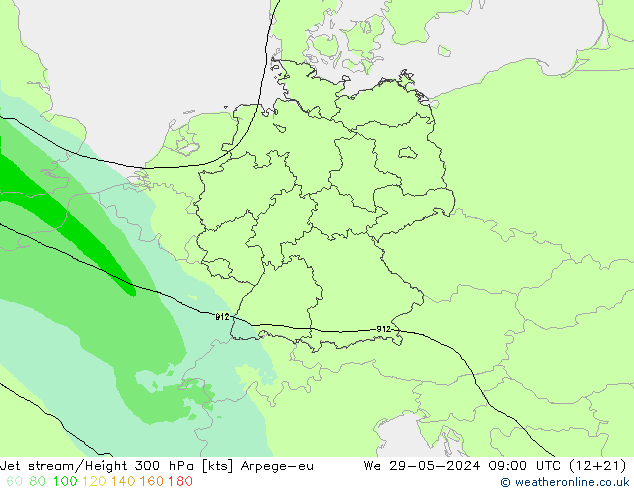 Polarjet Arpege-eu Mi 29.05.2024 09 UTC