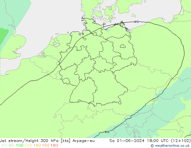 Prąd strumieniowy Arpege-eu so. 01.06.2024 18 UTC