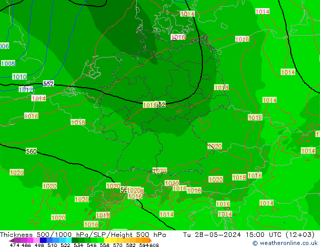 Thck 500-1000hPa Arpege-eu wto. 28.05.2024 15 UTC