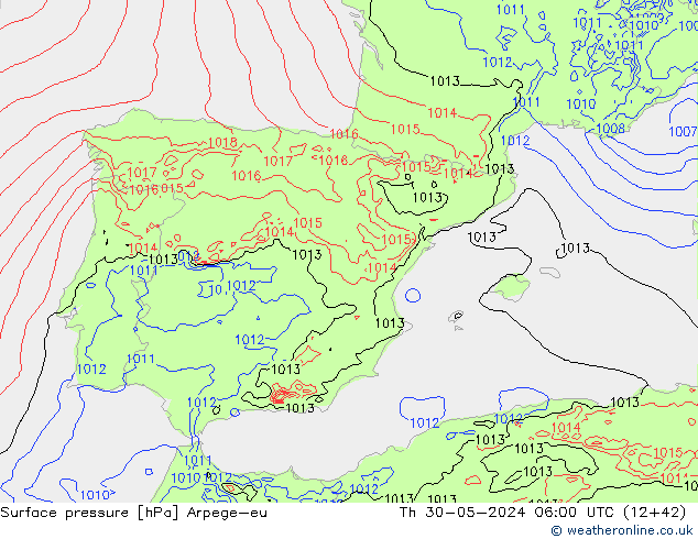 pression de l'air Arpege-eu jeu 30.05.2024 06 UTC