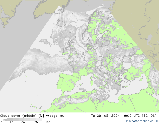 Nubi medie Arpege-eu mar 28.05.2024 18 UTC