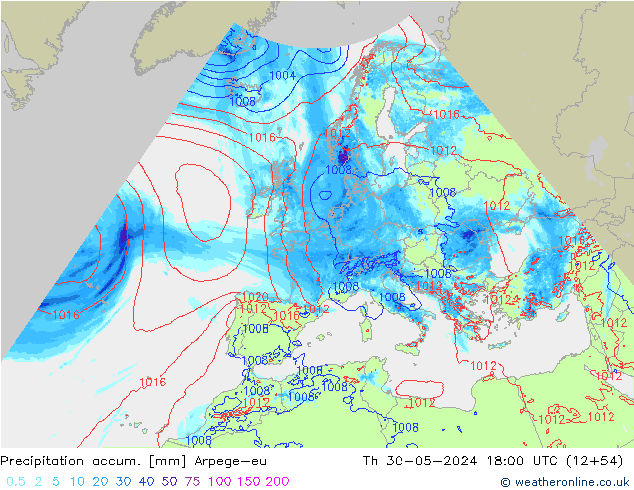 Nied. akkumuliert Arpege-eu Do 30.05.2024 18 UTC