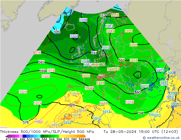 Thck 500-1000hPa Arpege-eu Út 28.05.2024 15 UTC