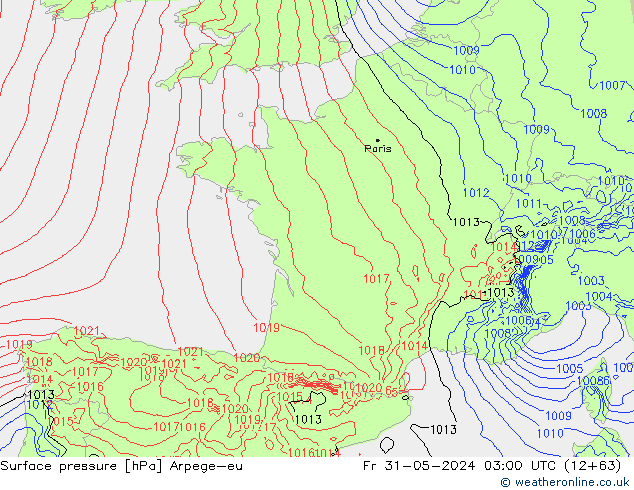 ciśnienie Arpege-eu pt. 31.05.2024 03 UTC