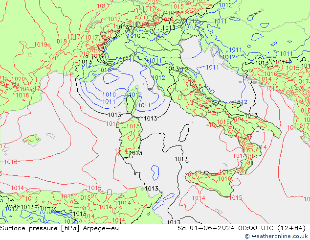 pressão do solo Arpege-eu Sáb 01.06.2024 00 UTC