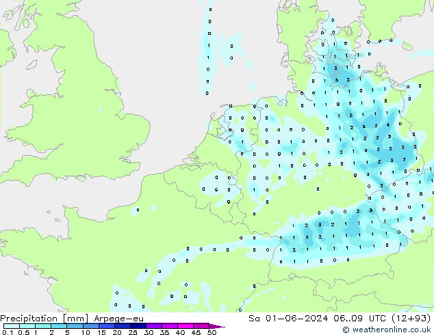 Yağış Arpege-eu Cts 01.06.2024 09 UTC