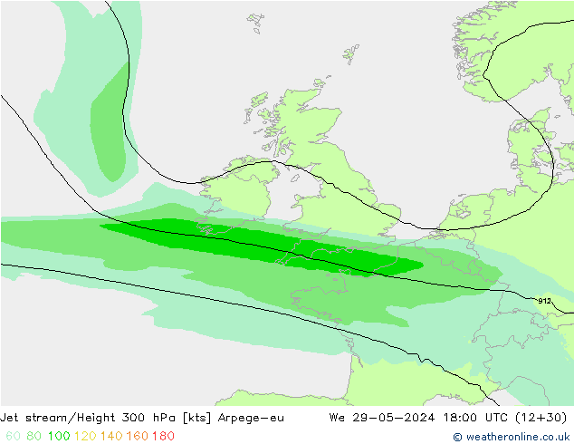 Corrente a getto Arpege-eu mer 29.05.2024 18 UTC