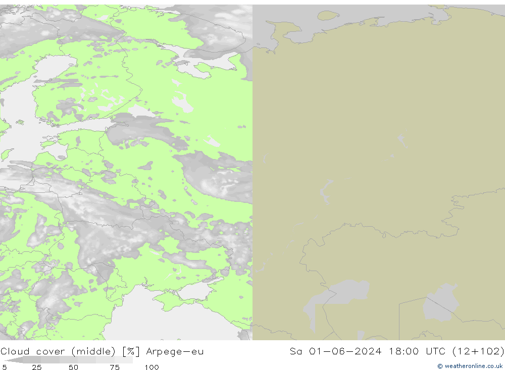 Bulutlar (orta) Arpege-eu Cts 01.06.2024 18 UTC