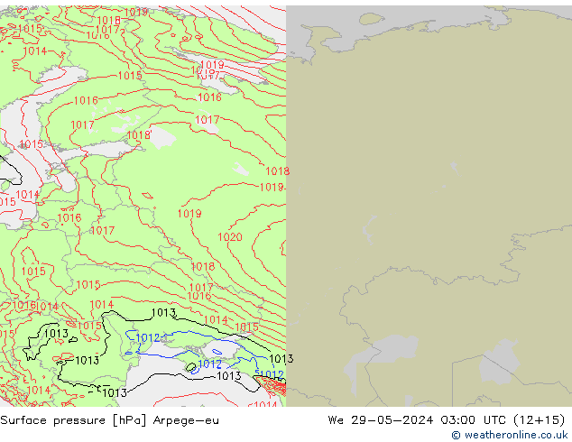 Yer basıncı Arpege-eu Çar 29.05.2024 03 UTC