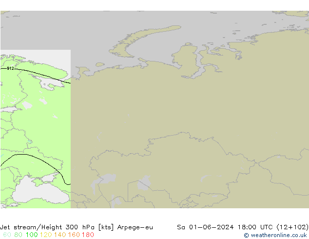 Corrente a getto Arpege-eu sab 01.06.2024 18 UTC