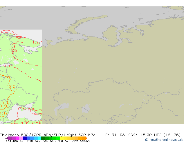 Thck 500-1000hPa Arpege-eu ven 31.05.2024 15 UTC