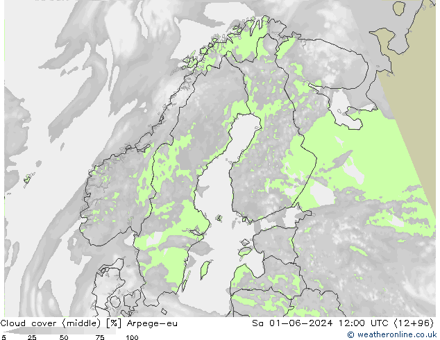 Nuages (moyen) Arpege-eu sam 01.06.2024 12 UTC