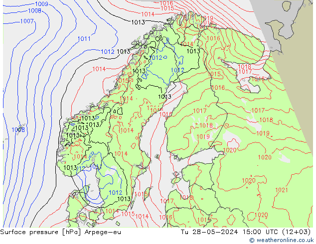 Luchtdruk (Grond) Arpege-eu di 28.05.2024 15 UTC