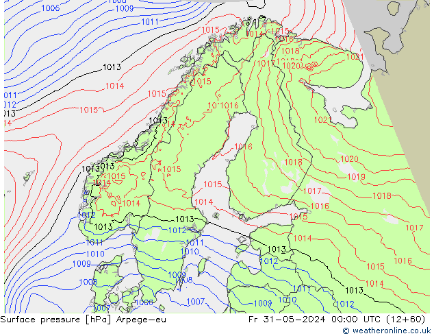 ciśnienie Arpege-eu pt. 31.05.2024 00 UTC