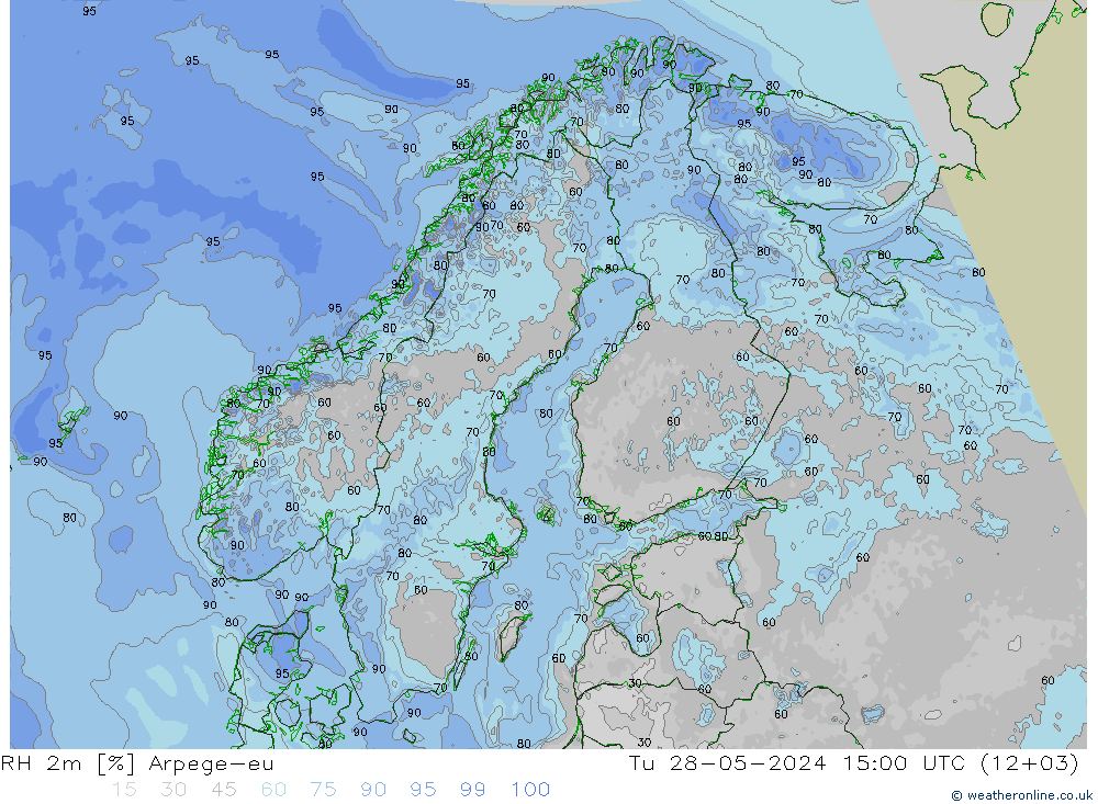 RH 2m Arpege-eu Ter 28.05.2024 15 UTC