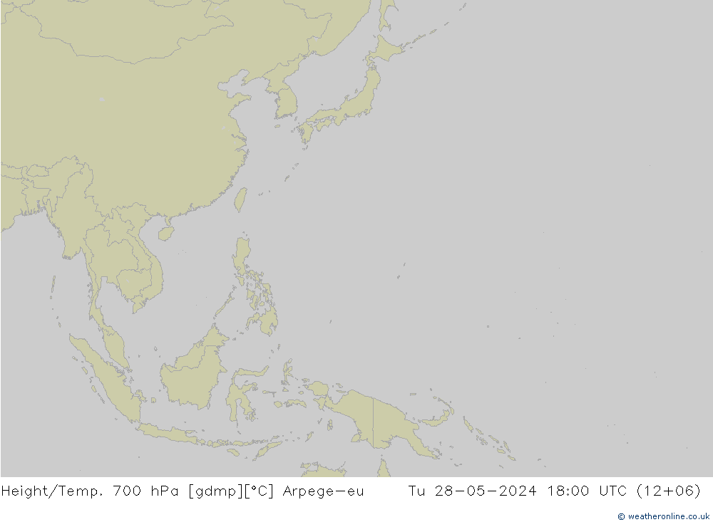 Height/Temp. 700 hPa Arpege-eu wto. 28.05.2024 18 UTC