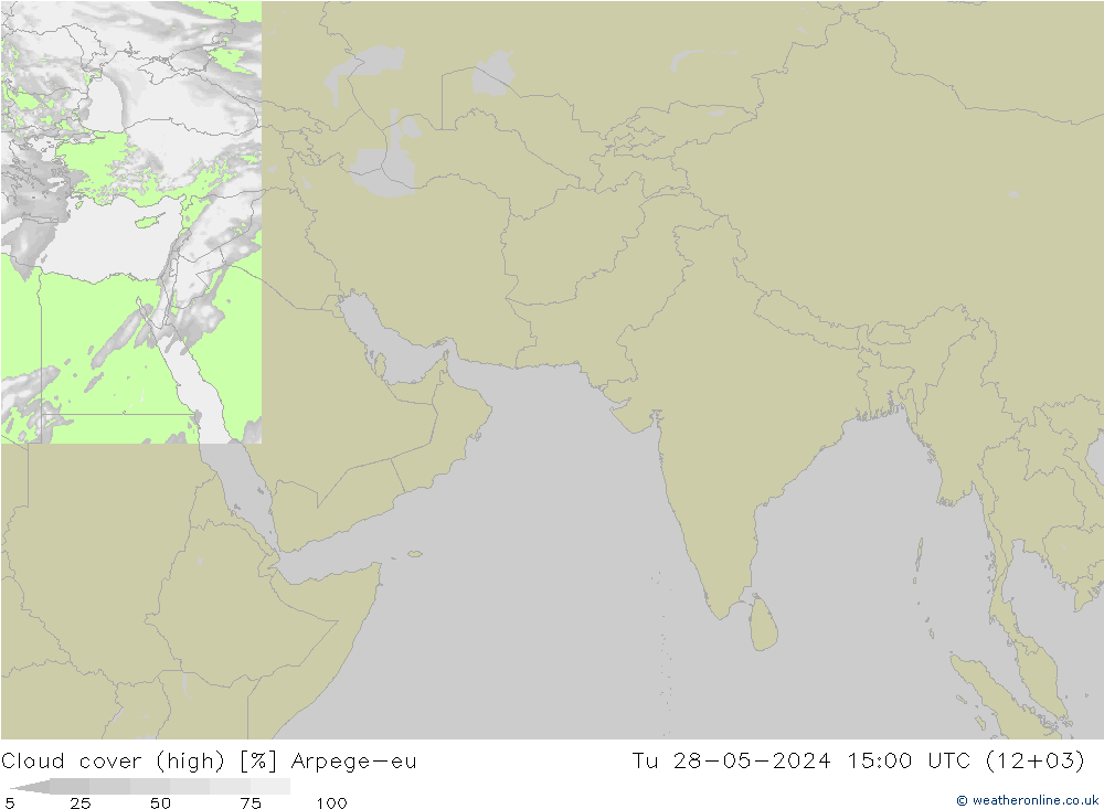 Bewolking (Hoog) Arpege-eu di 28.05.2024 15 UTC