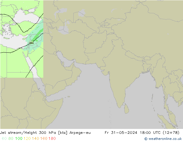 Jet stream Arpege-eu Sex 31.05.2024 18 UTC