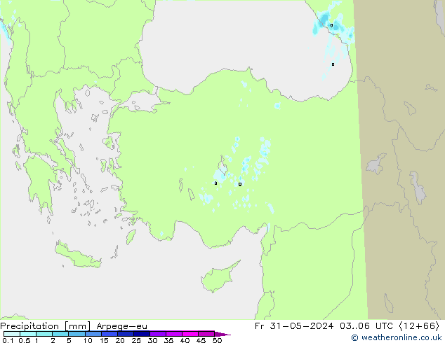 Precipitación Arpege-eu vie 31.05.2024 06 UTC