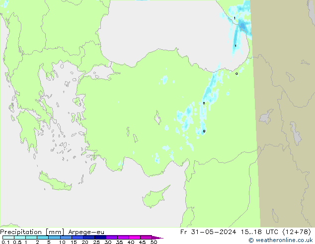 Precipitation Arpege-eu Fr 31.05.2024 18 UTC