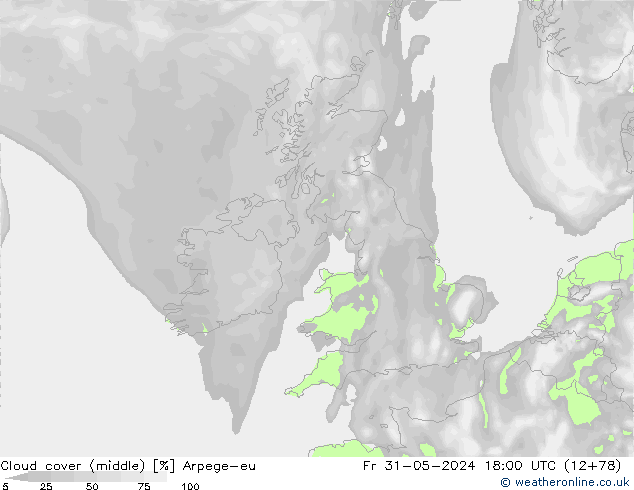 Bulutlar (orta) Arpege-eu Cu 31.05.2024 18 UTC